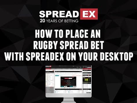 How to Spread Bet on Rugby with Spreadex .